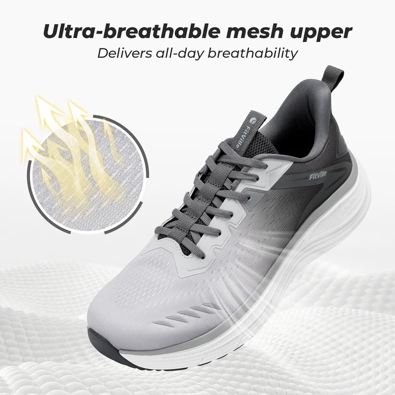 Fitville Men's Sports Sneakers - огляд і ціна Wide Toe Box Running Sneakers