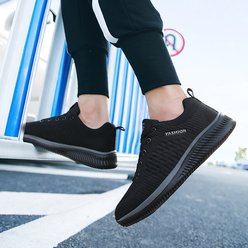 Men Running Walking Knit Shoe  - огляд і ціна Breathable Mesh Athletic Shoes