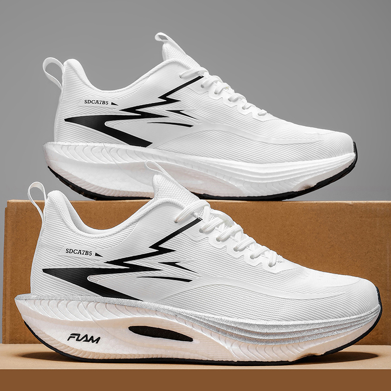 Running Shoes Men Carbon Board - огляд і ціна Breathable Mesh Athletic Shoes